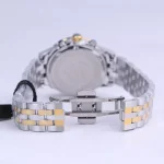 قفل ساعت مچی الگانس پرو زنانه فلزی نقره ای طلایی صفحه مشکی L 2360/2