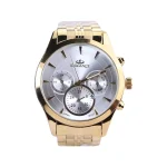 ساعت مچی الگانس مردانه فلزی طلایی صفحه سفید G 2024/3