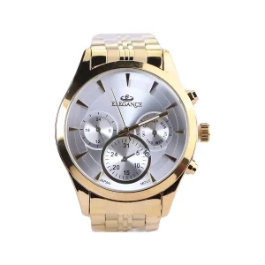 ساعت مچی الگانس مردانه فلزی طلایی صفحه سفید G 2024/3