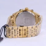 بند ساعت مچی الگانس مردانه فلزی طلایی صفحه سفید G 2024/3