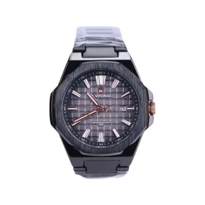 ساعت مچی عقربه ای نیوی فورس زنانه فلزی تمام مشکی 9258/4