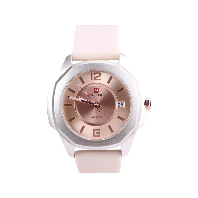 ساعت مچی عقربه ای زنانه نیوی فروس بند رابر کرم L 7107K/1