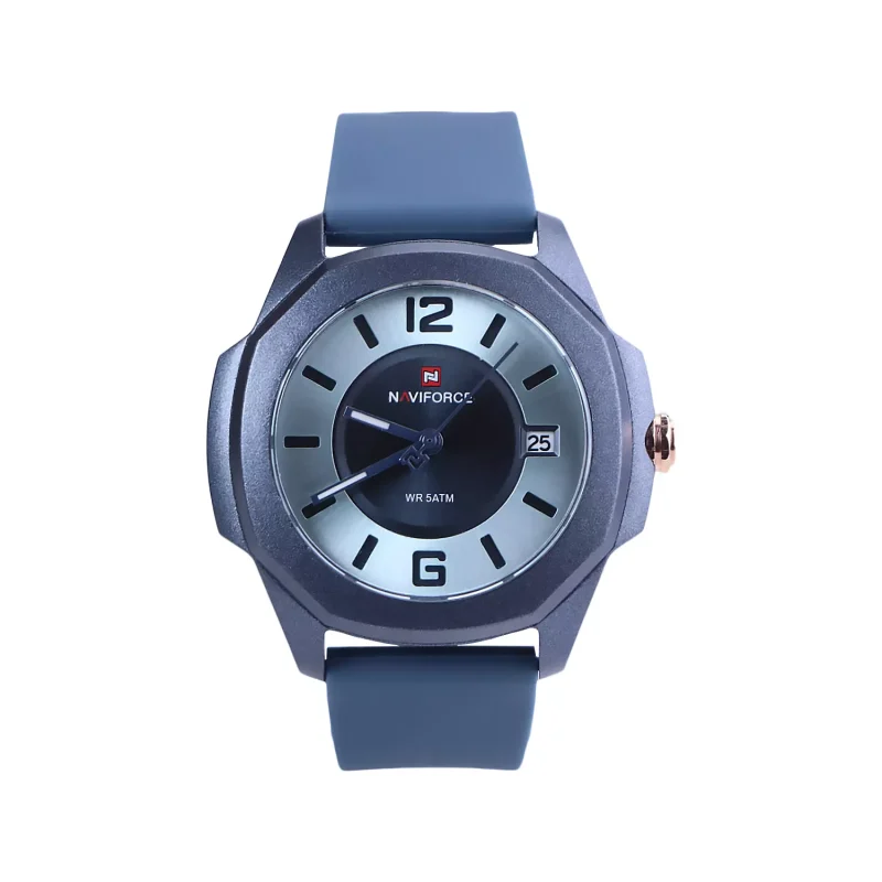 ساعت مچی عقربه ای زنانه نیوی فروس بند رابر سرمه ای L 7107K/2