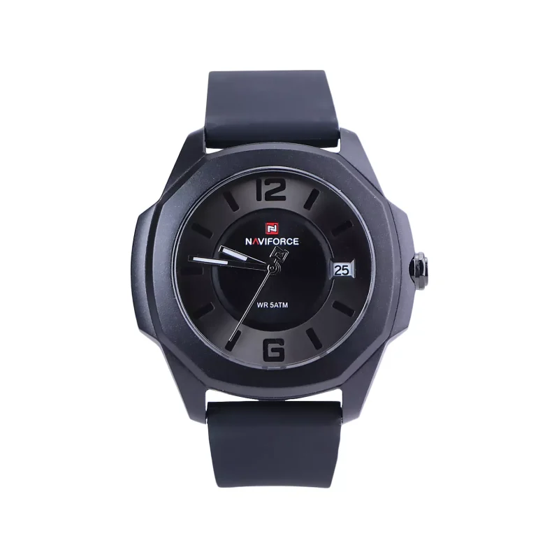 ساعت مچی عقربه ای زنانه نیوی فروس بند رابر مشکی L 7107K/3