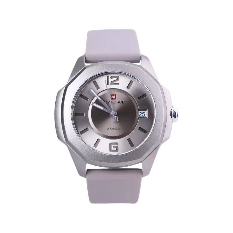 ساعت مچی عقربه ای زنانه نیوی فروس بند رابر طوسی L 7107/6