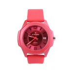 ساعت مچی عقربه ای زنانه نیوی فروس بند رابر قرمز L 7107K/7