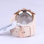 قفل ساعت مچی دو زمانه نیوی فورس زنانه بند رابر کرم NF 5045/1