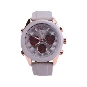 ساعت مچی دو زمانه نیوی فورس زنانه بند رابر بژ NF 5045/2