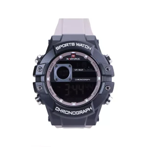 ساعت مچی نیوی فورس مردانه بند رابر بژ دیجیتال NF 6102/1