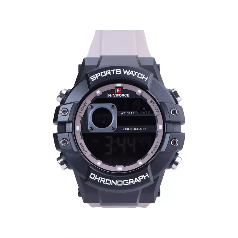 ساعت مچی نیوی فورس مردانه بند رابر بژ دیجیتال NF 6102/1