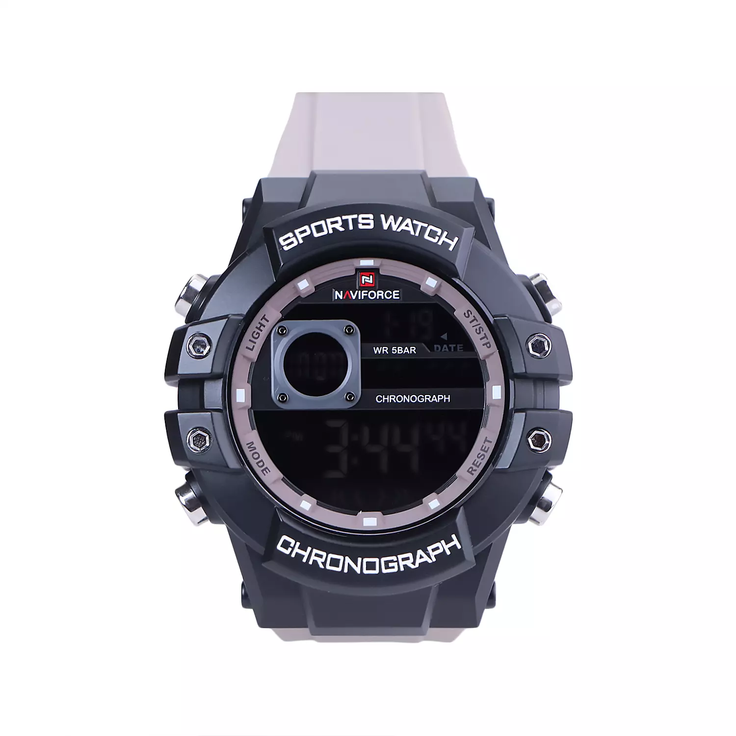 ساعت مچی نیوی فورس مردانه بند رابر بژ دیجیتال NF 6102/1 ساعت مچی نیوی فورس مردانه بند رابر بژ دیجیتال NF 6102/1