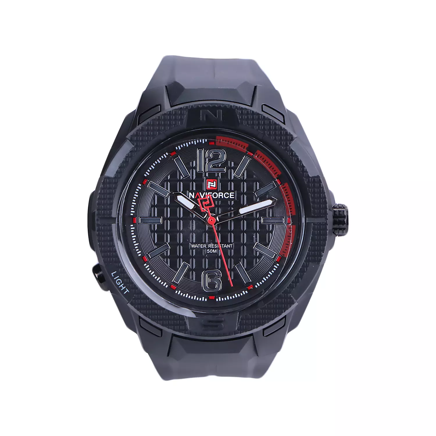 ساعت عقربه ای نیوی فورس مردانه بند رابر تمام مشکی NF 7126/1 ساعت عقربه ای نیوی فورس مردانه بند رابر تمام مشکی NF 7126/1