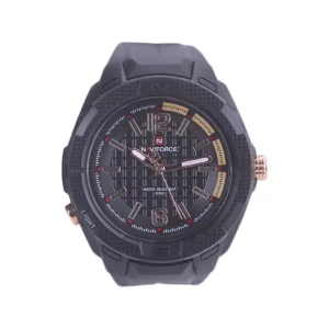ساعت مچی عقربه ای نیوی فورس مردانه بند رابر مشکی NF 7126/5