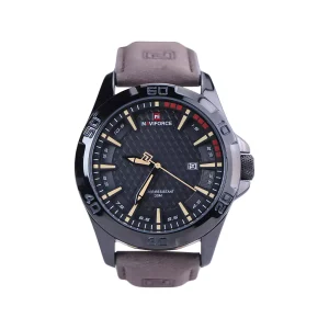 ساعت عقربه ای نیوی فورس مردانه بند جیر قهوه ای NF 8023/3