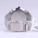 نمای بسته قفل ساعت عقربه ای نیوی فورس مردانه فلزی صفحه آبی 8029k/2