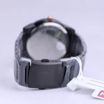 نمای بسته قفل ساعت عقربه ای نیوی فورس مردانه فلزی تمام مشکی NF 8029K/3