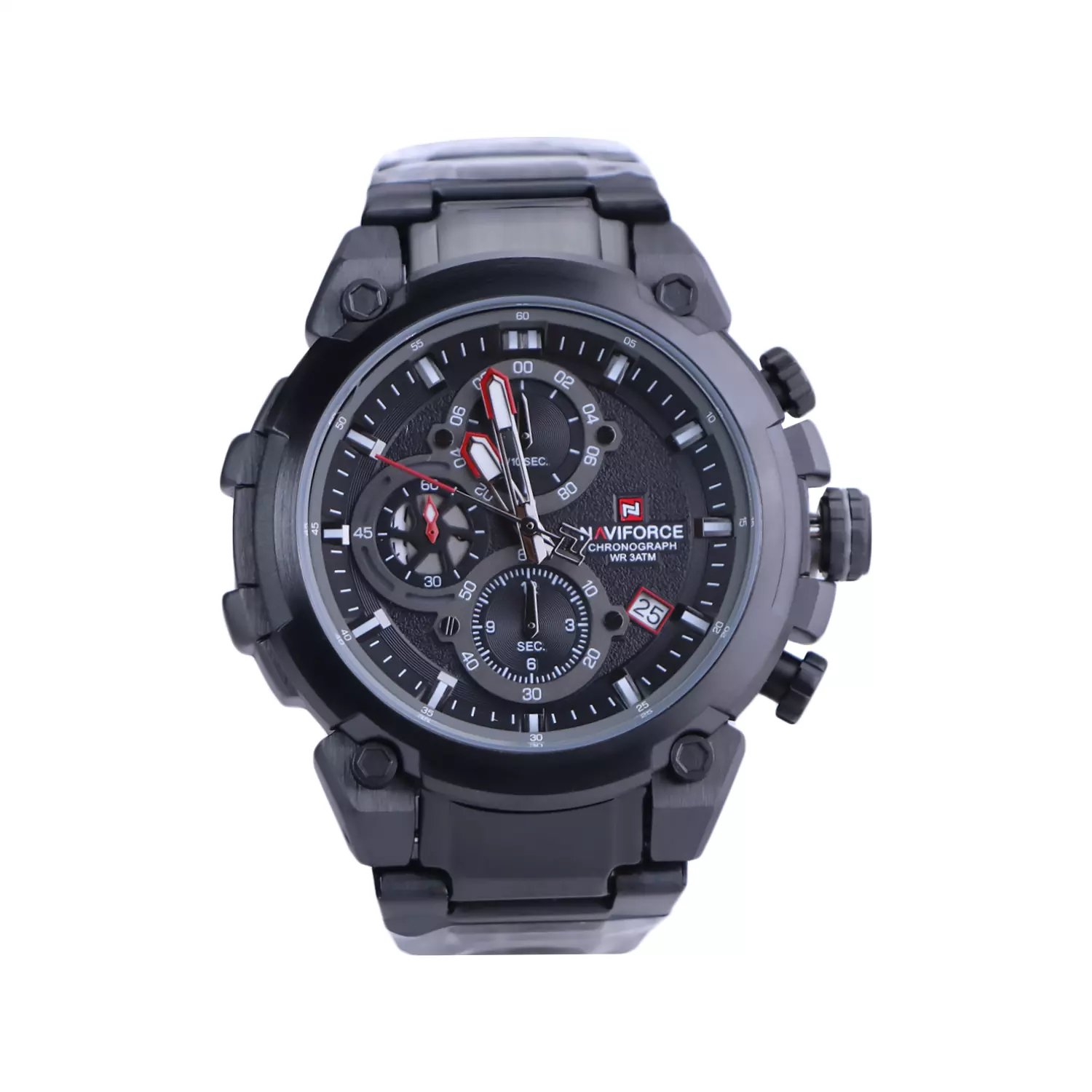 ساعت مچی نیوی فورس مردانه فلزی مشکی کرنوگراف NF 8071K/2 ساعت مچی نیوی فورس مردانه فلزی مشکی کرنوگراف NF 8071K/2