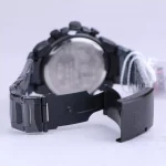 نمای باز قفل ساعت مچی نیوی فورس مردانه فلزی مشکی کرنوگراف NF 8071K/2