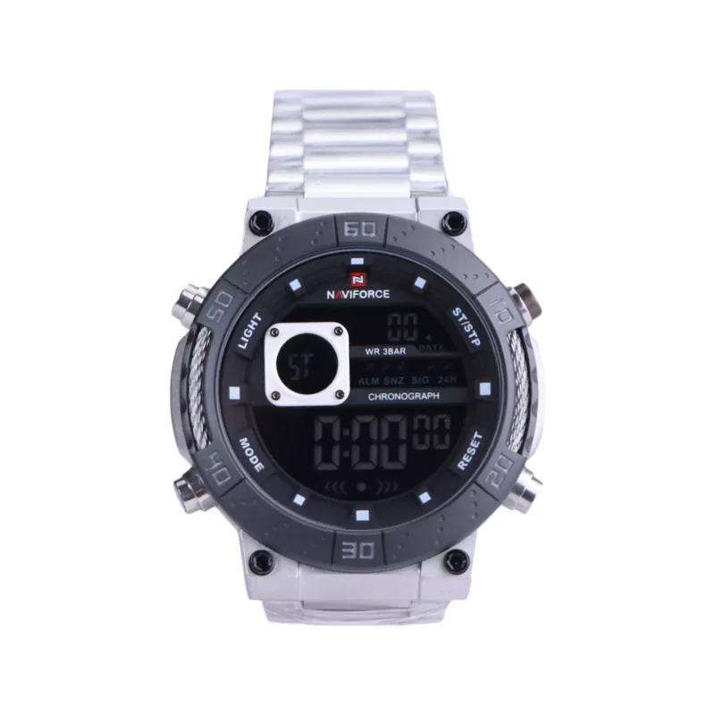 ساعت مچی مردانه نیوی فورس فلزی نقره ای دیجیتال NF 9241/5