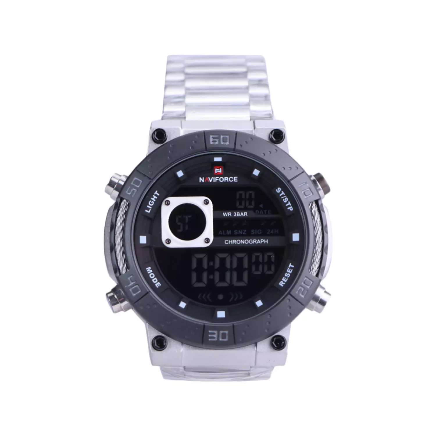 ساعت مچی مردانه نیوی فورس فلزی نقره ای دیجیتال NF 9241/5 ساعت مچی مردانه نیوی فورس فلزی نقره ای دیجیتال NF 9241/5