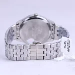 بند ساعت مچی نیوی فورس مردانه فلزی نقره ای صفحه سفید NF 9255/2