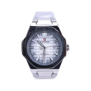 ساعت مچی نیوی فورس مردانه فلزی نقره ای صفحه سفید 9258/2