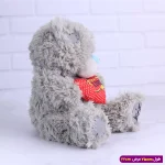 عروسک پولیشی خرس طوسی عاشقانه