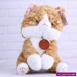عروسک پولیشی گربه ملوس کد 6602/46 قهوه ای