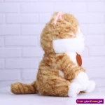عروسک پولیشی گربه ملوس کد 6602/46 طوسی