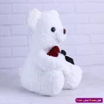 عروسک خرس ولنتاین گل به دست کد 6606/6 بامزه