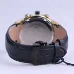 نمای بسته ساعت مچی عقربه ای مردانه الگانس بند چرم مشکی G 1237/3