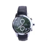 ساعت عقربه ای الگانس زنانه بند چرم مشکی صفحه سبز L 1236/9