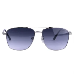 عینک آفتابی مردانه گوچی فریم فلزی نقره ای GG 1359S/5