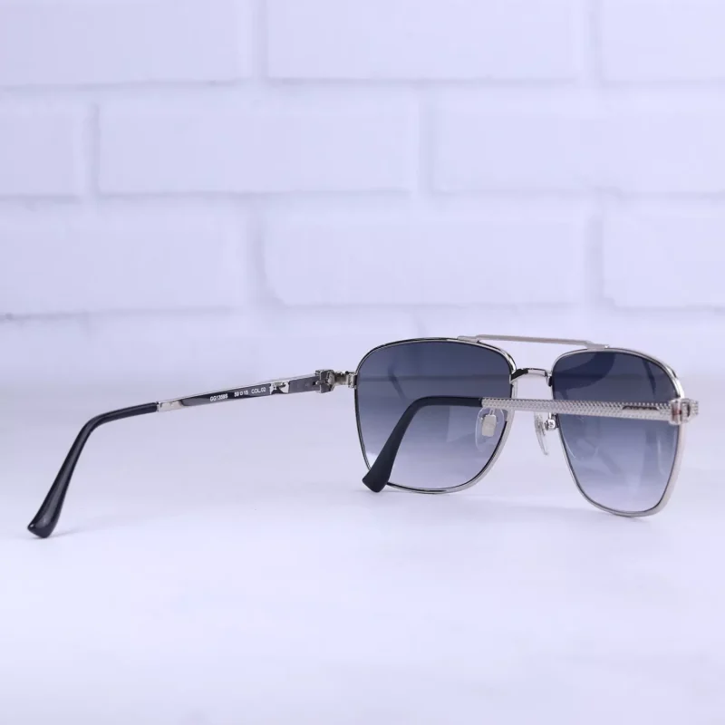 عینک آفتابی مردانه گوچی فریم فلزی نقره ای GG 1359S/5 2 دسته عینک آفتابی مردانه گوچی فریم فلزی نقره ای GG 1359S/5