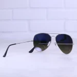 دسته عینک آفتابی ری بن مردانه فریم خلبانی نقره ای RB 3026/32