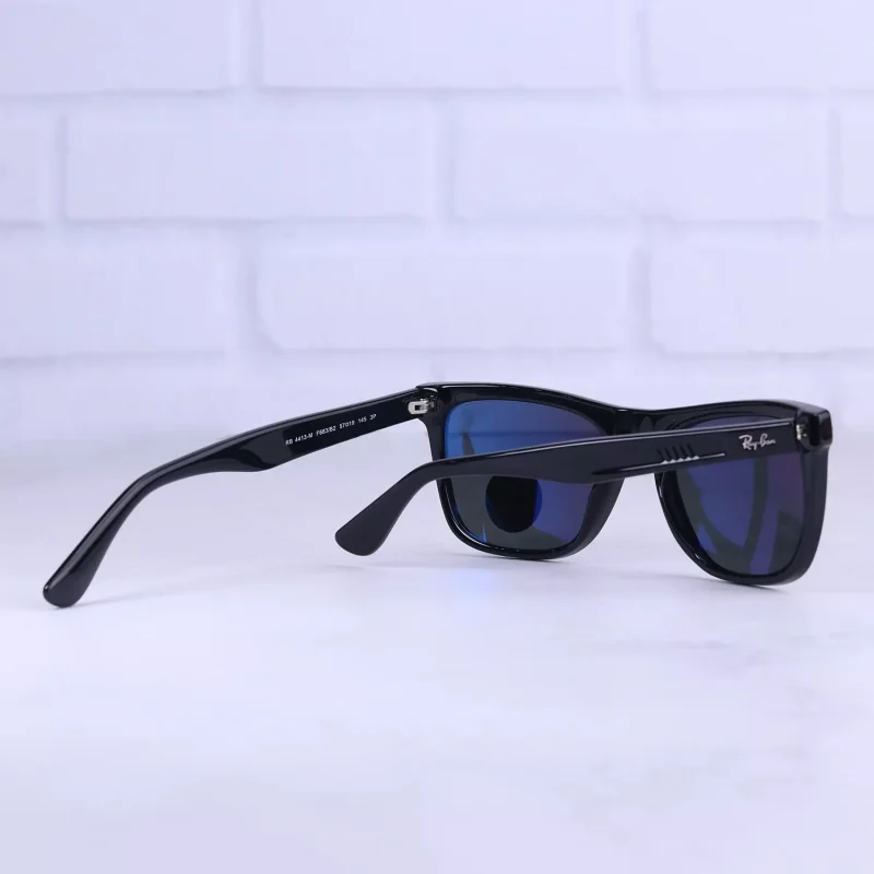 دسته عینک آفتابی ری بن فراری فریم مستطیل مشکی RB 4413-M/1