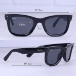 ابعاد عینک آفتابی ری بن فریم ویفرر ریورس RB R0502S/1