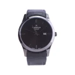 ساعت عقربه ای رومانسون مردانه چرم مشکی قاب گان G1533/3