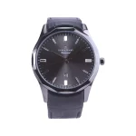 ساعت مچی رومانسون مردانه بند چرم مشکی قاب گان G1534/3