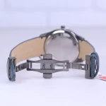 نمای باز ساعت مچی رومانسون مردانه بند چرم سرمه ای قاب گان G1534/6
