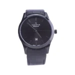 ساعت عقربه ای رومانسون مردانه بند چرم مشکی G1535/1