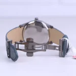 نمای باز ساعت مچی رومانسون مردانه بند چرم سرمه ای قاب گان G1535/5
