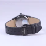 نمای بسته ساعت مچی عقربه ای رومانسون زنانه بند چرم مشکی L1534/1