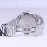 قفل ساعت مچی مردانه سیتیزن فلزی نقره ای صفحه مشکی G 107334/25