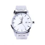 ساعت مچی سیتیزن فلزی مردانه نقره ای صفحه سفید 3/3-2025