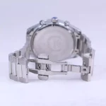 قفل ساعت مچی الگانس مردانه فلزی نقره ای صفحه مشکی G 3204/1