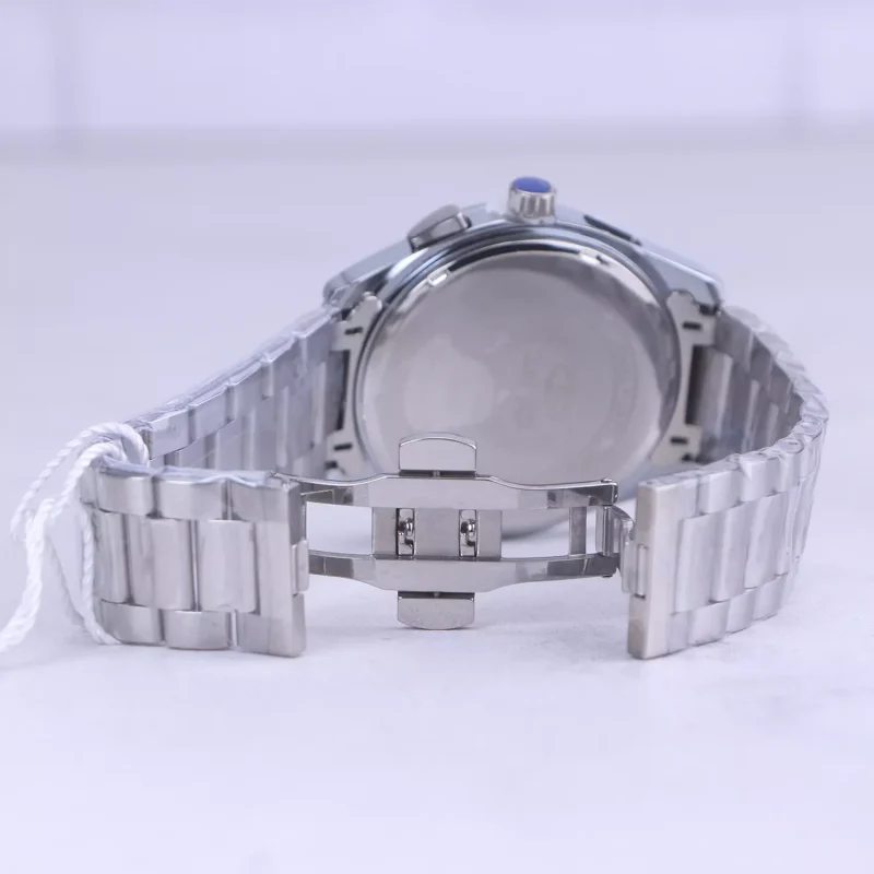 ساعت مچی الگانس مردانه فلزی نقره ای صفحه سفید G 3204/2 2 قفل ساعت مچی الگانس مردانه فلزی نقره ای صفحه سفید G 3204/2