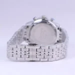 بند ساعت مچی الگانس زنانه فلزی نقره ای صفحه مشکی L 3132/1