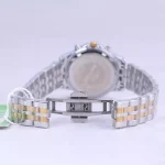 قفل ساعت مچی الگانس زنانه فلزی نقره ای طلایی صفحه سفید L 3132/2