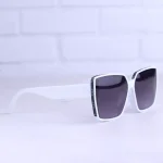 عدسی عینک آفتابی زنانه فریم مربع سفید پلاریزه P 858947/4